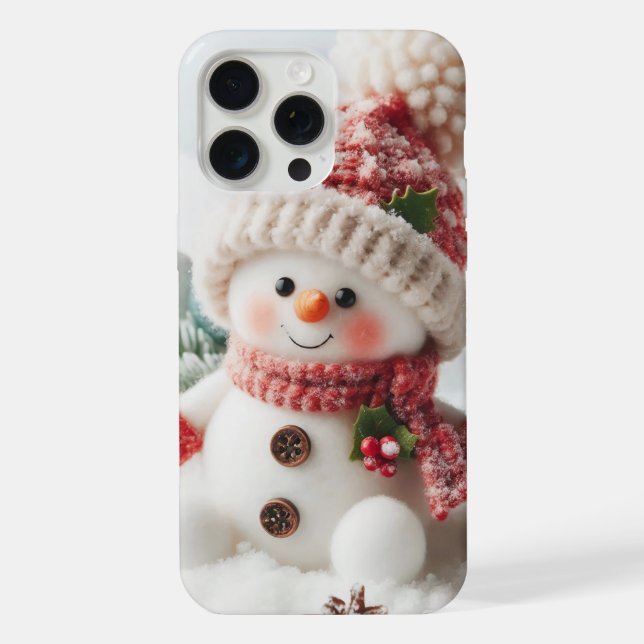 Boneco de Neve de Férias Festivas (Verso)