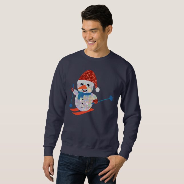 boneco de neve do natal significa camisa de suor (Frente Completa)