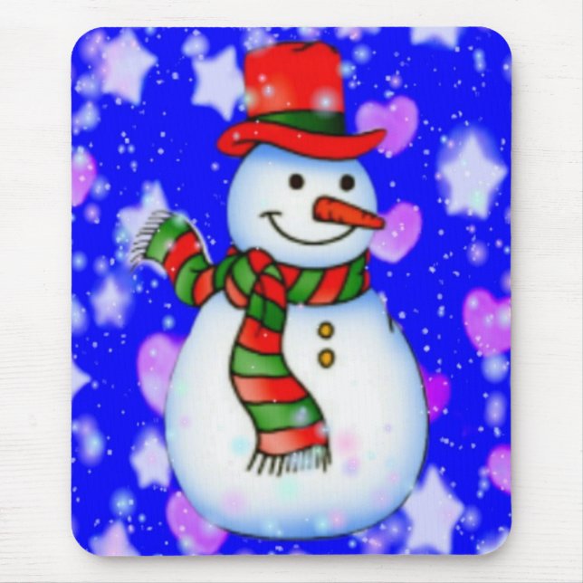 Boneco de neve Mousepad (Frente)