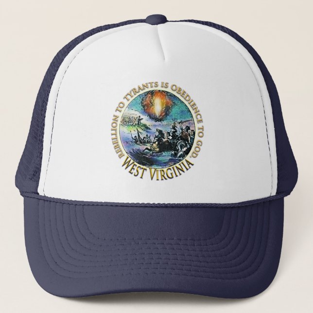 Bonés & chapéus do tea party de West Virginia (Frente)