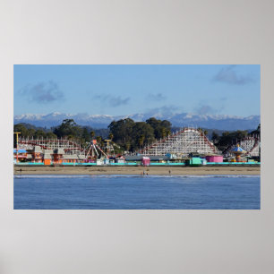 Bonés de neve em Papais noeis Cruz Impressão