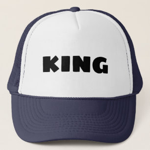 Bonés de nome de texto personalizados do Rei que O