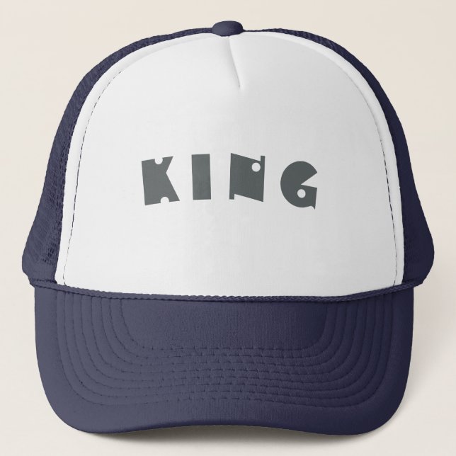 Bonés de nome de texto personalizados do Rei que O (Frente)