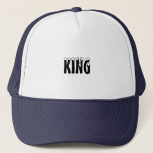 Bonés de nome de texto personalizados do Rei que O