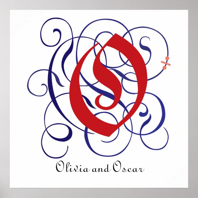 Bonés Góticos rico - Letra O, Poster PNG 300dpi (Frente)