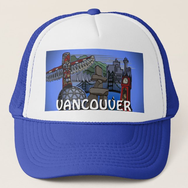 Bonés Vancouver BC Bonés Souvenir e Trucker Hats (Frente)