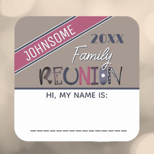 Bonita! Adesivo de Nome de etiqueta de Reunião da