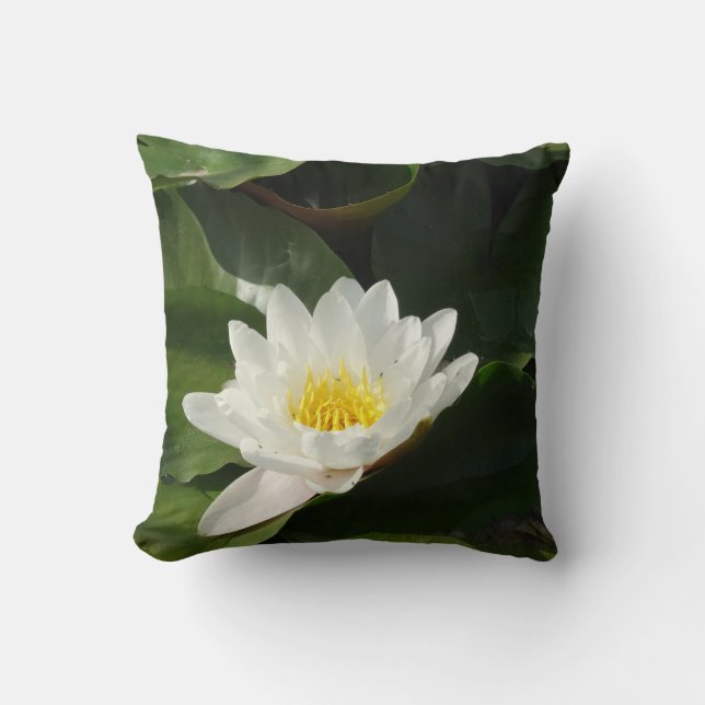 Bonita almofada de fotografia Lotus (Frente)