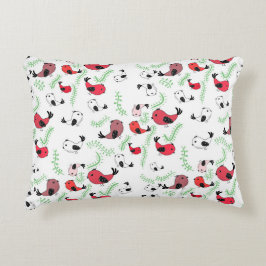 Bonita almofada de padrões de pássaros, estilo de