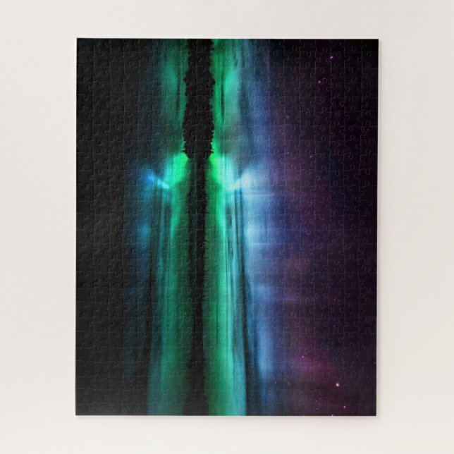 Bonita Aurora Borealis Quebra-cabeça (Vertical)