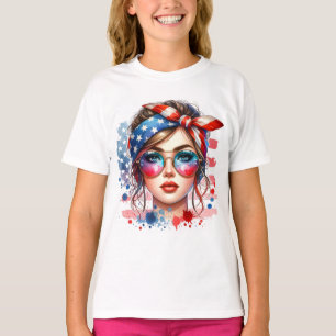 Bonita Camiseta Princesa T para Meninas - Colorida