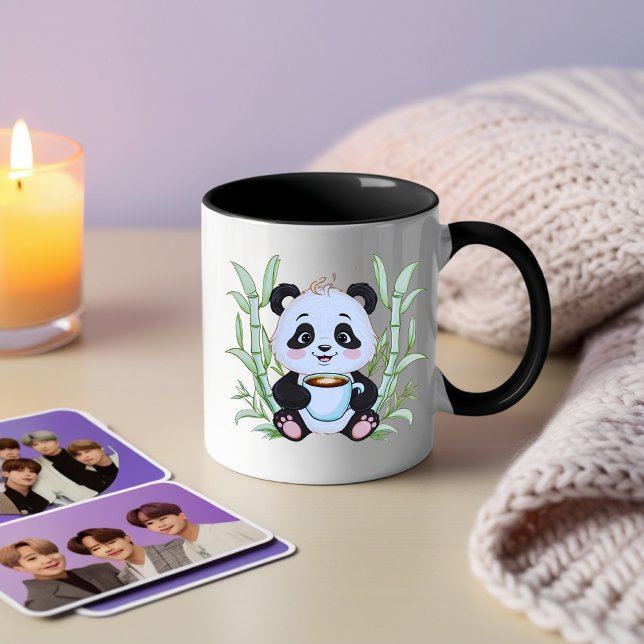 Bonita Caneca de Café Panda - Adorável Arte De Bam (Criador carregado)