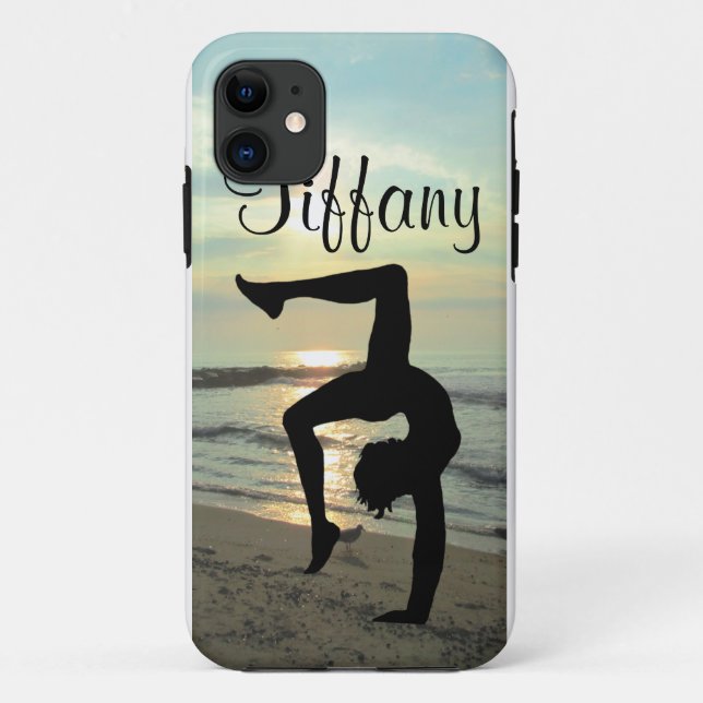 BONITA CAPAS DE IPHONE DE GINÁSTICA PERSONALIZADA (Verso)