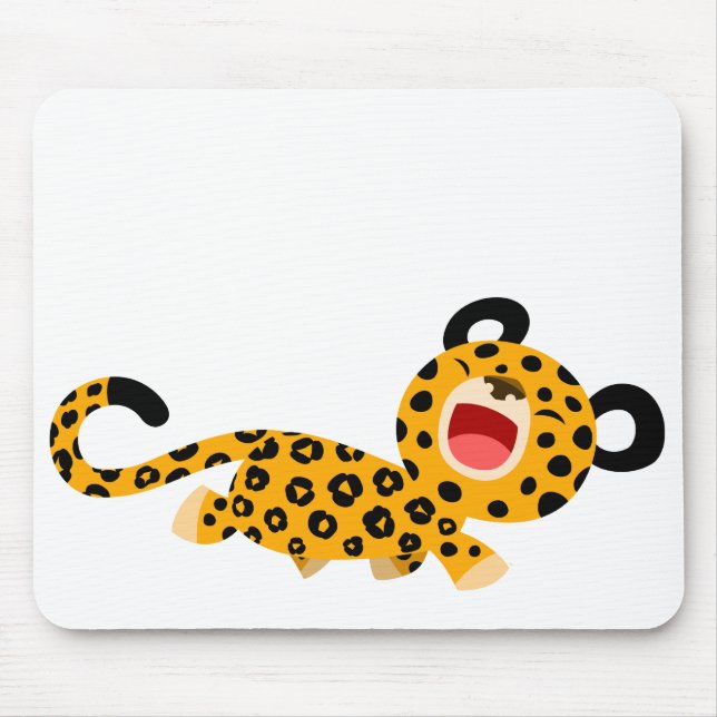 Bonita Cartoon Facebook Leopard Mousepad (Frente)
