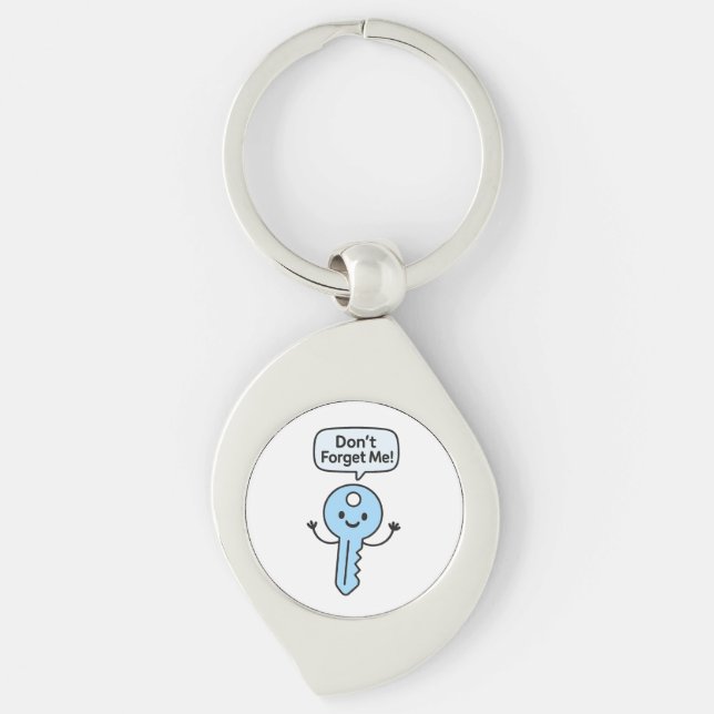 Bonita Chaveiro engraçada - "Não me esqueça!" Cart (Frente)
