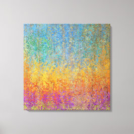 Bonita e Colorida Canvas de Árvores Aspen 24x24"