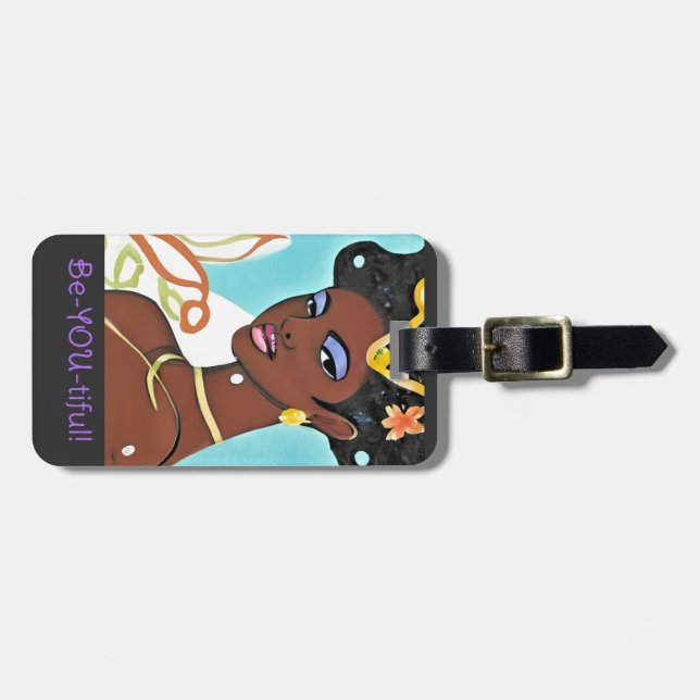 Bonita etiqueta de bagagem (Frente Horizontal)