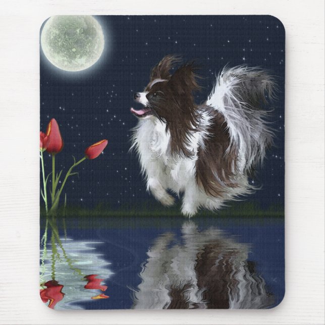 Bonita Fantasy PAPILLON DOG Mousepad (Frente)