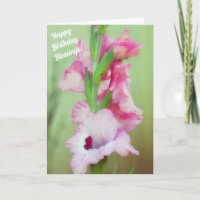 Bonita Flores Rosa Bíblia Cartão de Nascimento de