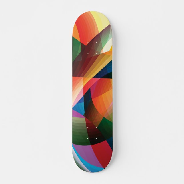 Bonita forma Abstrato de skate (Frente)