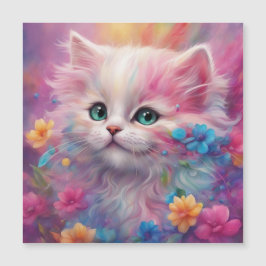 Bonita Gato Branco Fluffy