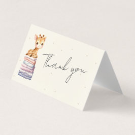 Bonita Girafa Bebê Obrigado