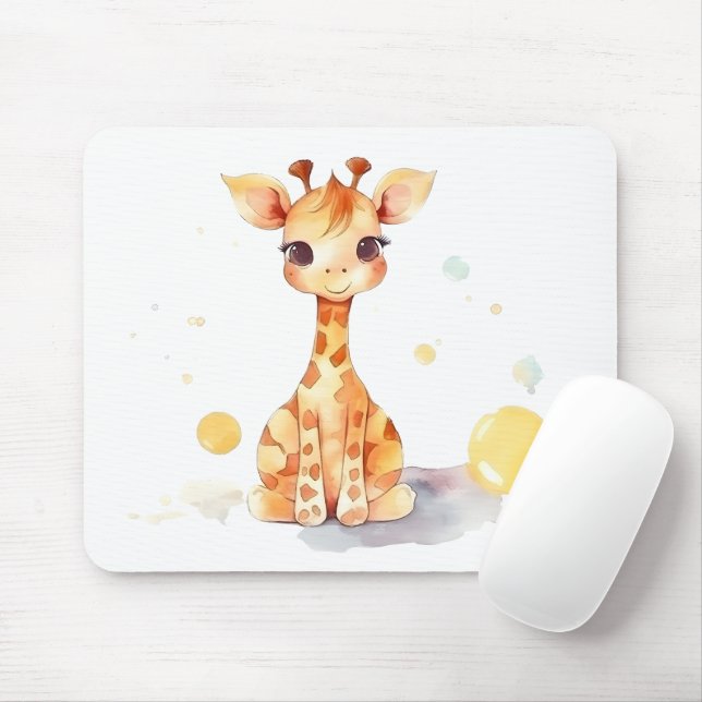 Bonita Girafa Mousepad (Com mouse)
