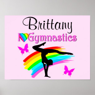 BONITA POSTER DE GINÁSTICA PERSONALIZADA