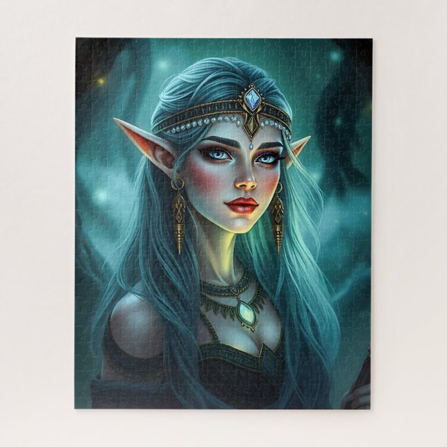 Bonita princesa de Elven Quebra-cabeça (Vertical)