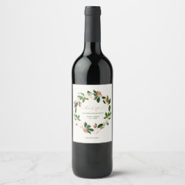 Bonita Queda Obrigado Rótulos De Garrafas De Vinho