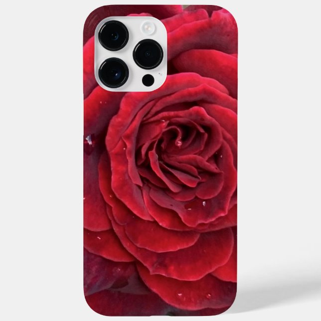 Bonita rosa vermelha iphone 14 Pro Max (Verso)