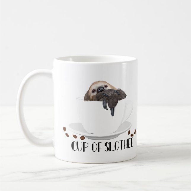 Bonita Sleepy Sloth - Xícara De Slothee (Esquerda)