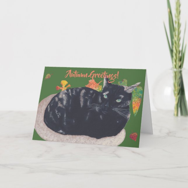 Bonita Torta Gato Senhoras de Cartões Saudáveis do (Frente)