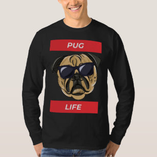 Bonita Vida Pug - Engraçada Camisa Clássica 275