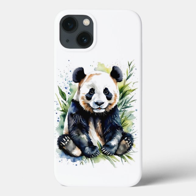 Bonita Watercolor Panda Bear (Verso)