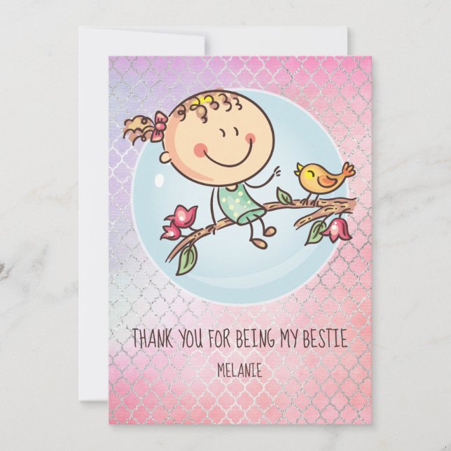 Bonitas BFF Besties Kawaii presentes para garotas  (Frente)