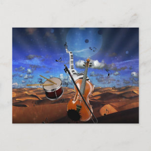 Bonitas notas de música violino, tambores de piano