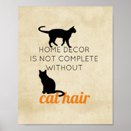 bonitinho citar poster humor para amantes de gatos
