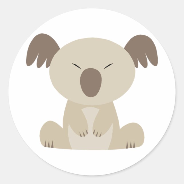 Bonito adesivos Koala (Frente)