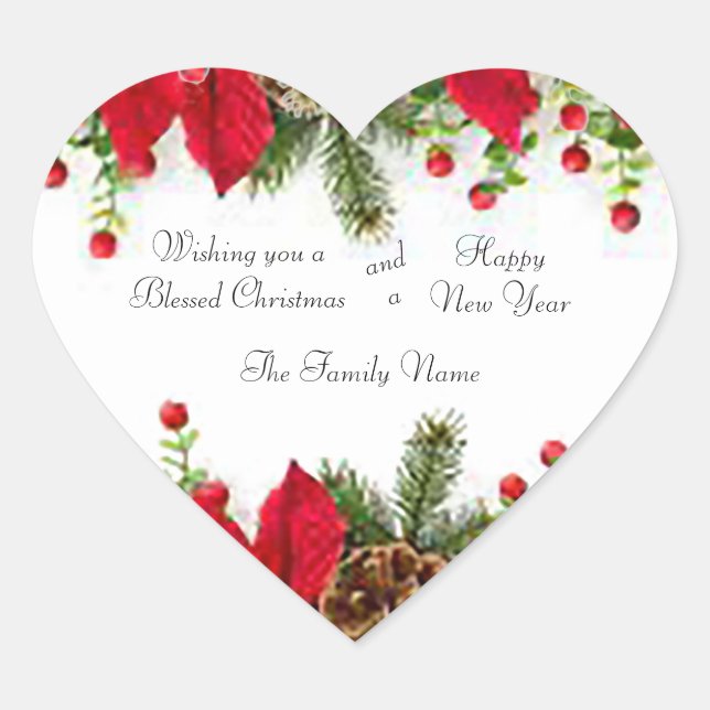 Bonito adesivos Poinsettia (Frente)