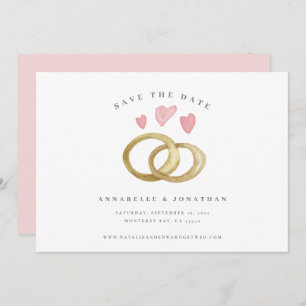 Bonito aliança de casamento rosa-rosa-cinza-modern