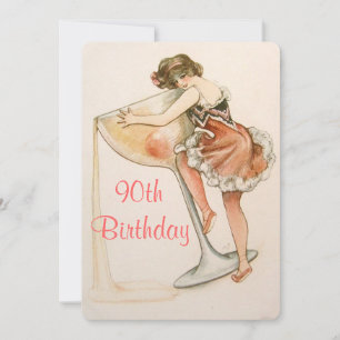 Bonito, arte do vintage, convite do aniversário d