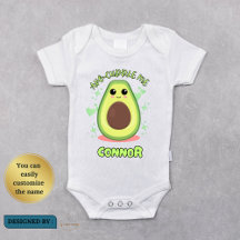 Bonito Avocado Bebê Roupa e Camisa para Crianças