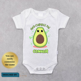 Bonito Avocado Bebê Roupa e Camisa para Crianças