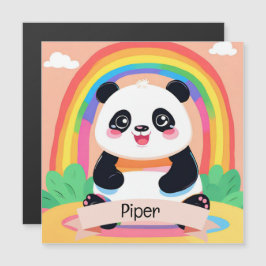 Bonito Bebê Panda Rainbow