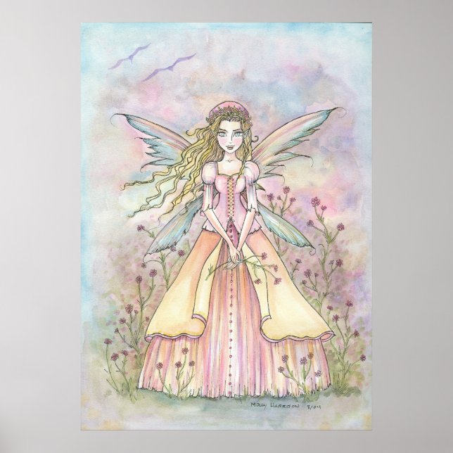 Bonito Belle Fantasy Fairy Poster Impressão (Frente)