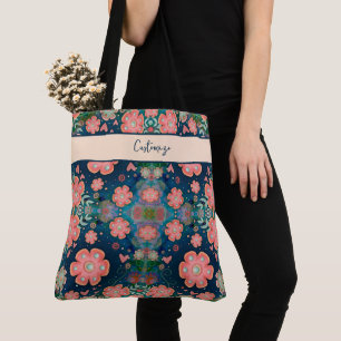 Bonito Boho Floral Divertido bolsa de Inspirivênci