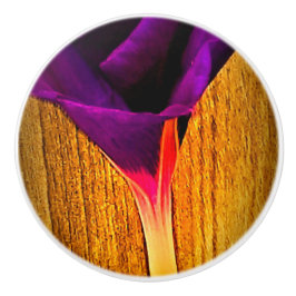 Bonito Botão Cerâmico Floral