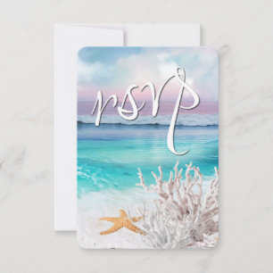BONITO CAcasamento DO SUNRISE OCEANO TROPICAL RSVP