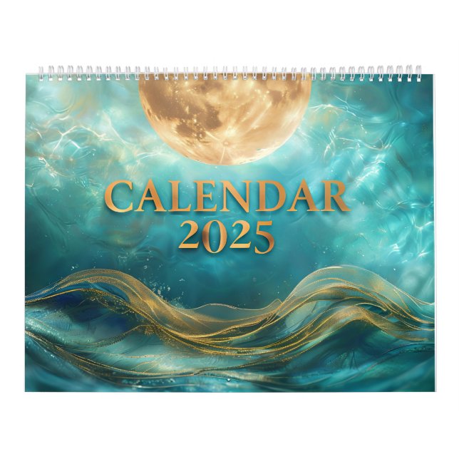 bonito Calendário 2025 da Galeria Cósmica e Terra (Capa)